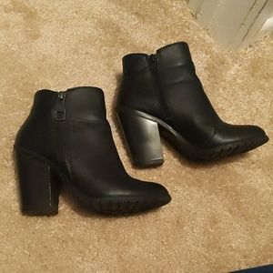 Cute black booties